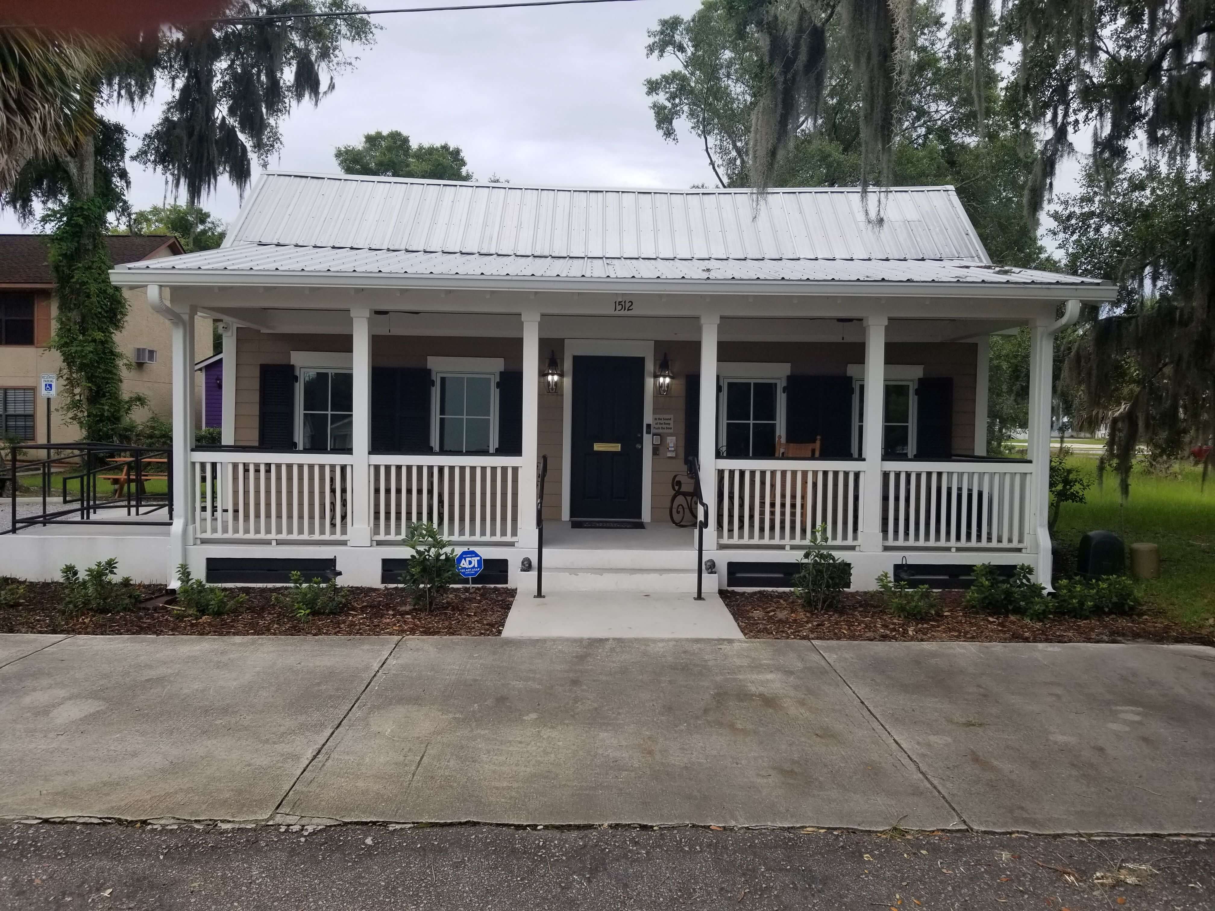 front of the office building